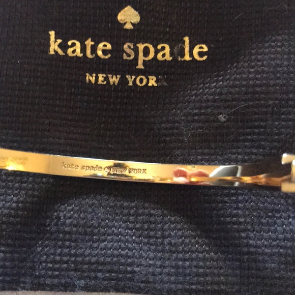 Kate Spade black and white gold bow bangle - Picture 4 of 5